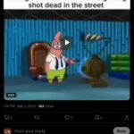 A screenshot of a brief Twitter thread by Colwell, via his Pray2Himmler account, dated March 3rd, 2025. An attached image reads "Me at 3AM watching police bodycam footage of random criminals getting shot dead in the street," and features Patrick Star of Spongebob Squarepants looking admiringly at a television set. Colwell states: "Me watching [that woman over whom I obsess] get swatted be like." In the next post, Colwell states "I remember we were watching some bodycam footage of someone getting beaten, and I was so tempted to say 'this will be you if you keep up your shit'."